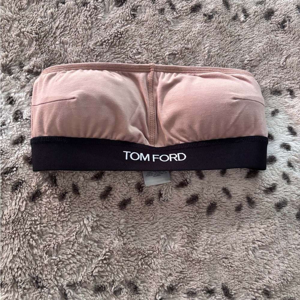 Tom Ford Blush and Black Bandeau Top